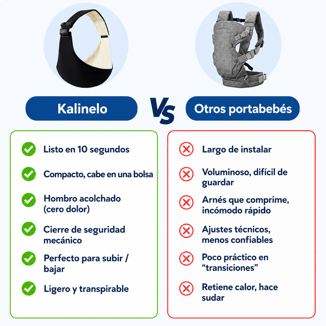Fular Portabebé Ergonómico Nidoobaby:  Sin Nudos, hasta 20 kg